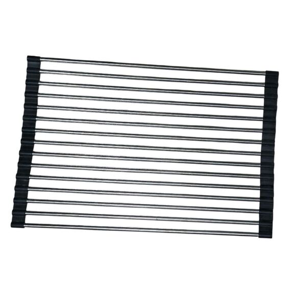 Metal Roll-Up Dish Drying Rack With Non Slip Edging - Picture 1 of 1